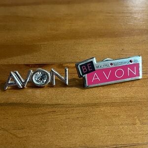 Two Avon Representative Pins New Rep Pink Be Avon